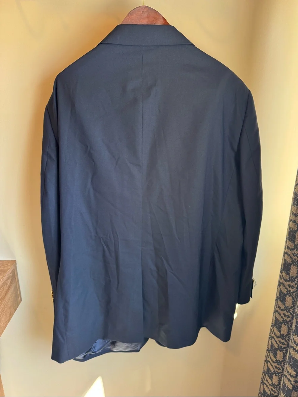 Brooks Brothers 1818 Madison Fit Navy Blazer 52R Italian Wool Gold Buttons